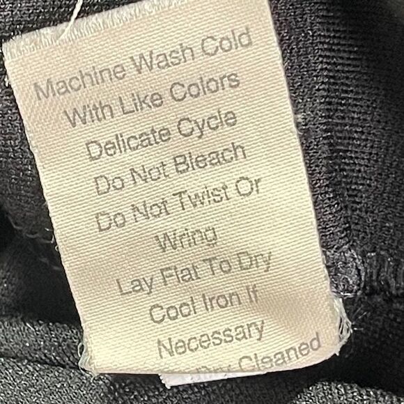 Cabi Black Asymmetrical Faux Wrap Skirt Sz 2 - Picture 5 of 9